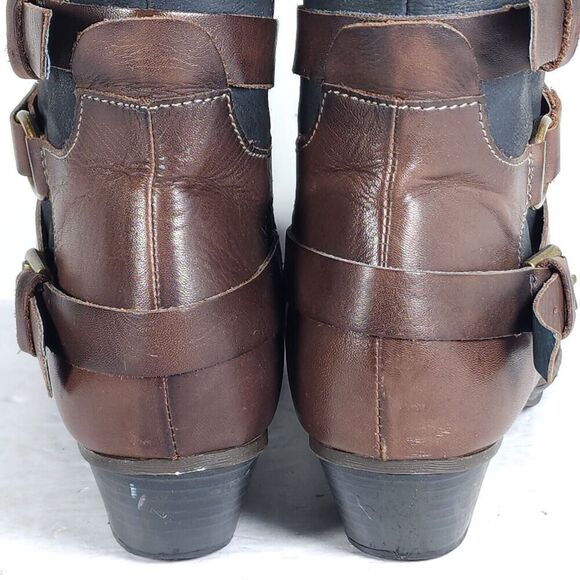 PIKOLINOS Women's Brujas EU38 US7-7,5 Black Leather Buckle Strappy Ankle Boots - Picture 13 of 13